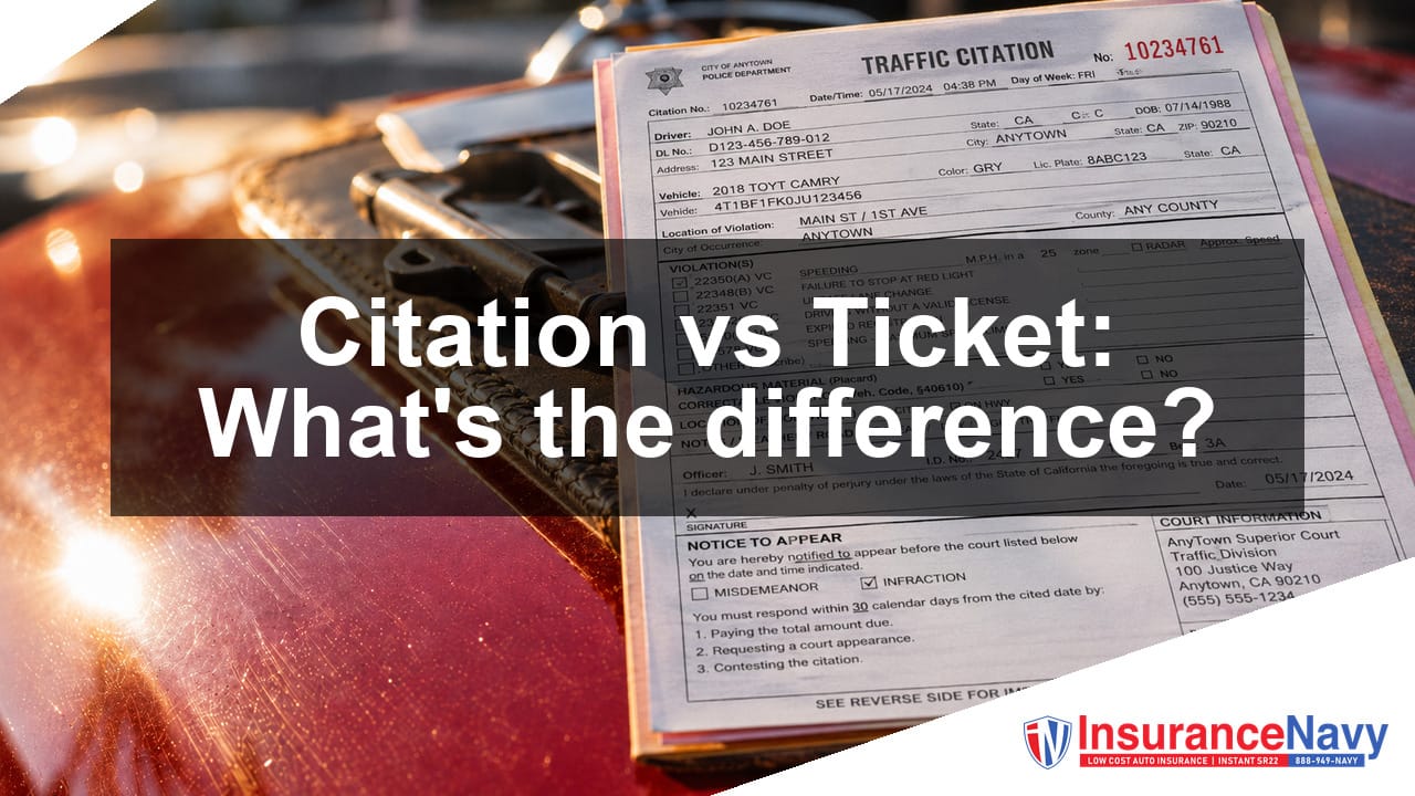 Citation vs Ticket: What's the difference?